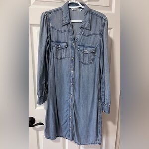 Denim Blue Midi Dress